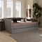 Baxton Studio Delora Light Grey Full Size Daybed with Roll-Out Trundle Bed 158-9662 - alternate 8